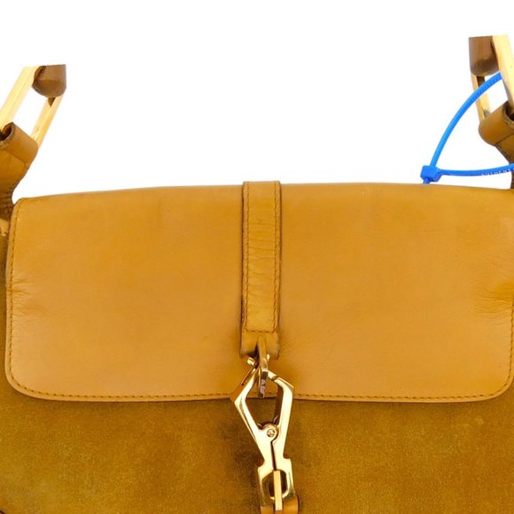 Rare Gucci by Tom Ford GUC Small Jackie 1961 Bamboo Handle Hobo Bag Early 2000 - Picture 6 of 11